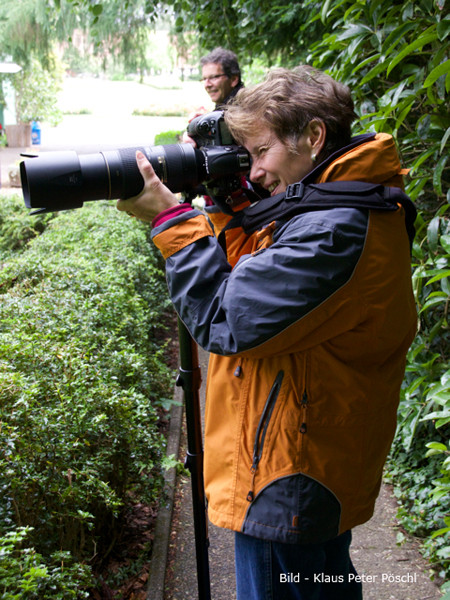 VHS Twistringen Workshop / Vogelpark Walsrode Juni 2014 - Teilnehmer/in in Aktion