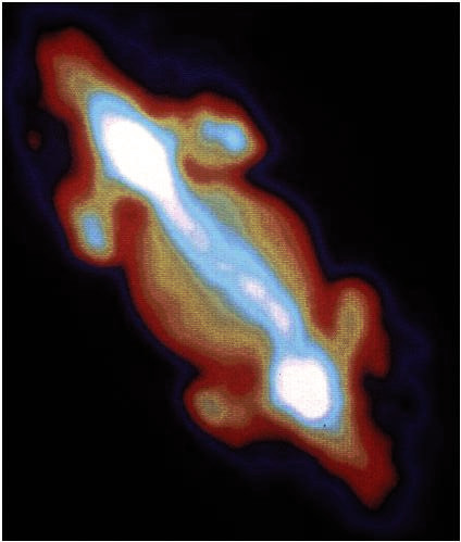 Magnetfeld von Jupiter-Eigentlich sieht es aus wie ein Embryo mit Anlagen für Kopf, Schwanz und Gliedmaßen. Ein dicker Bauch wäre in der Mitte zu sehen mit einer Wirbelsäule.