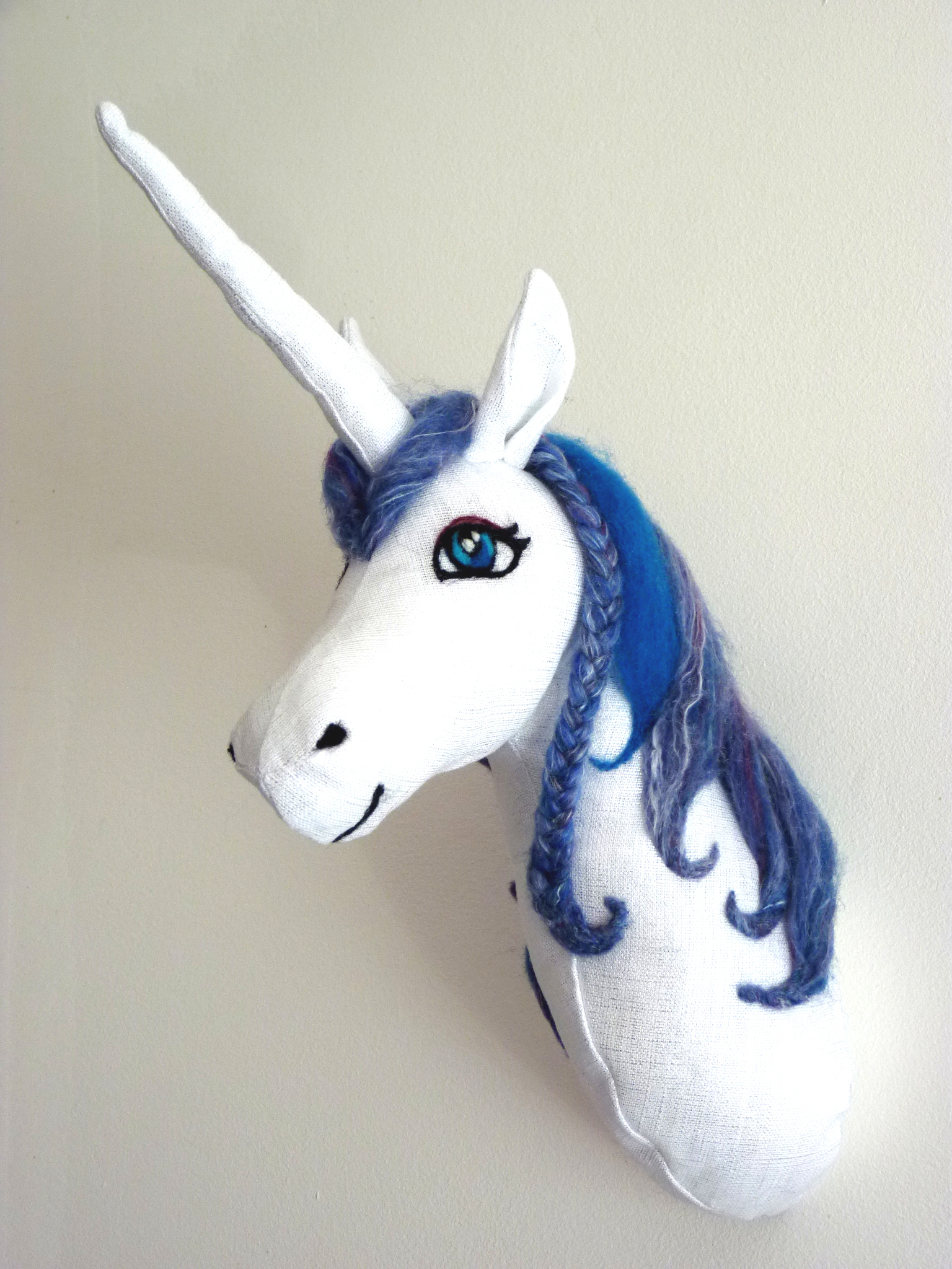 trophée licorne crinière bleue Site de larchedejessica