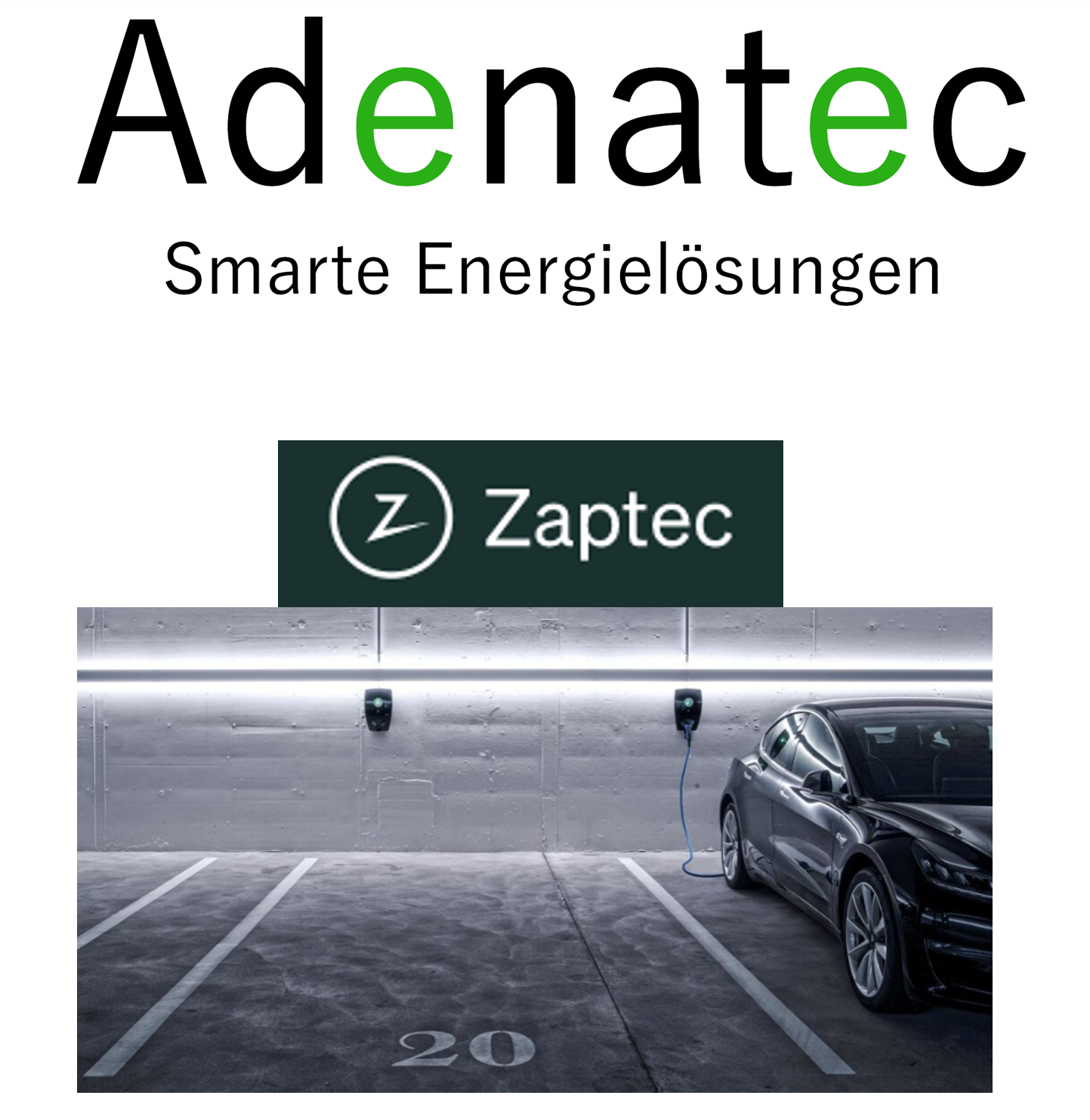 Adenatec wird Zaptec / Novavolt Partner