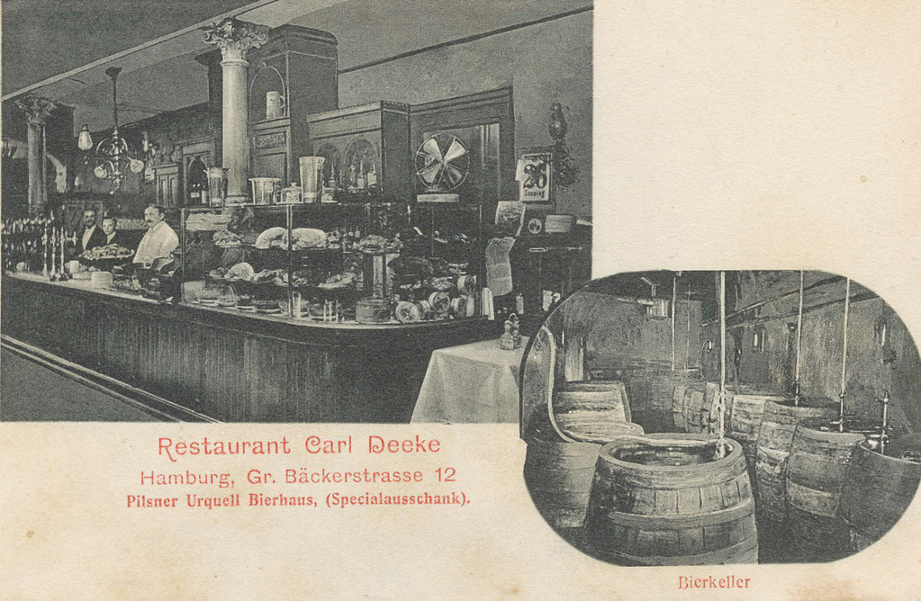 Carl Deeke - Bäckerstr. Hamburg um 1900 - Co2 Aufbau