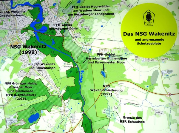 Karte des Naturschutzgebietes. Grafik: Open Source, bearbeitet von Jürgen Ibs, NABU