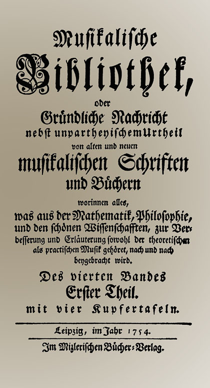 Der Nekrolog von Bach.