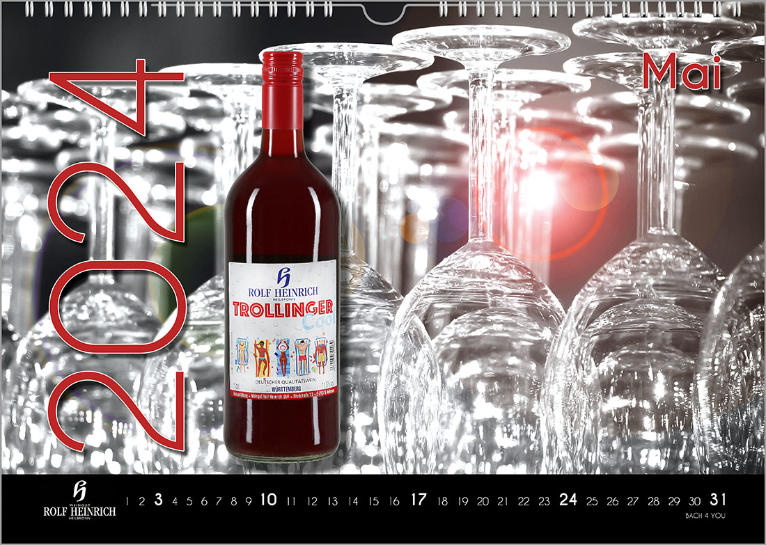 Der premium-personalisierte Weinkalender.