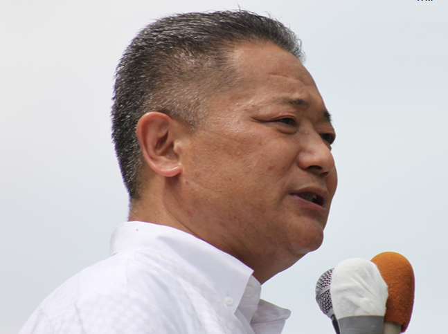 馬場幹事長街頭演説