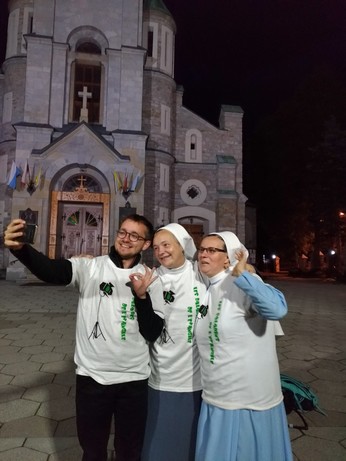 Un selfie avant d'entrer en scène - Zakopane