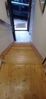 letzte Hürde Treppenabstieg