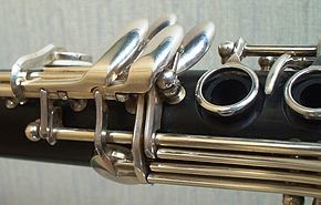particolare delle chiavi del clarinetto
