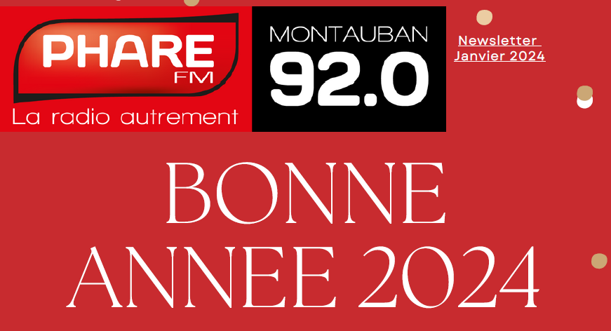 PhareFM - newsletter pour cette nouvelle année 2024