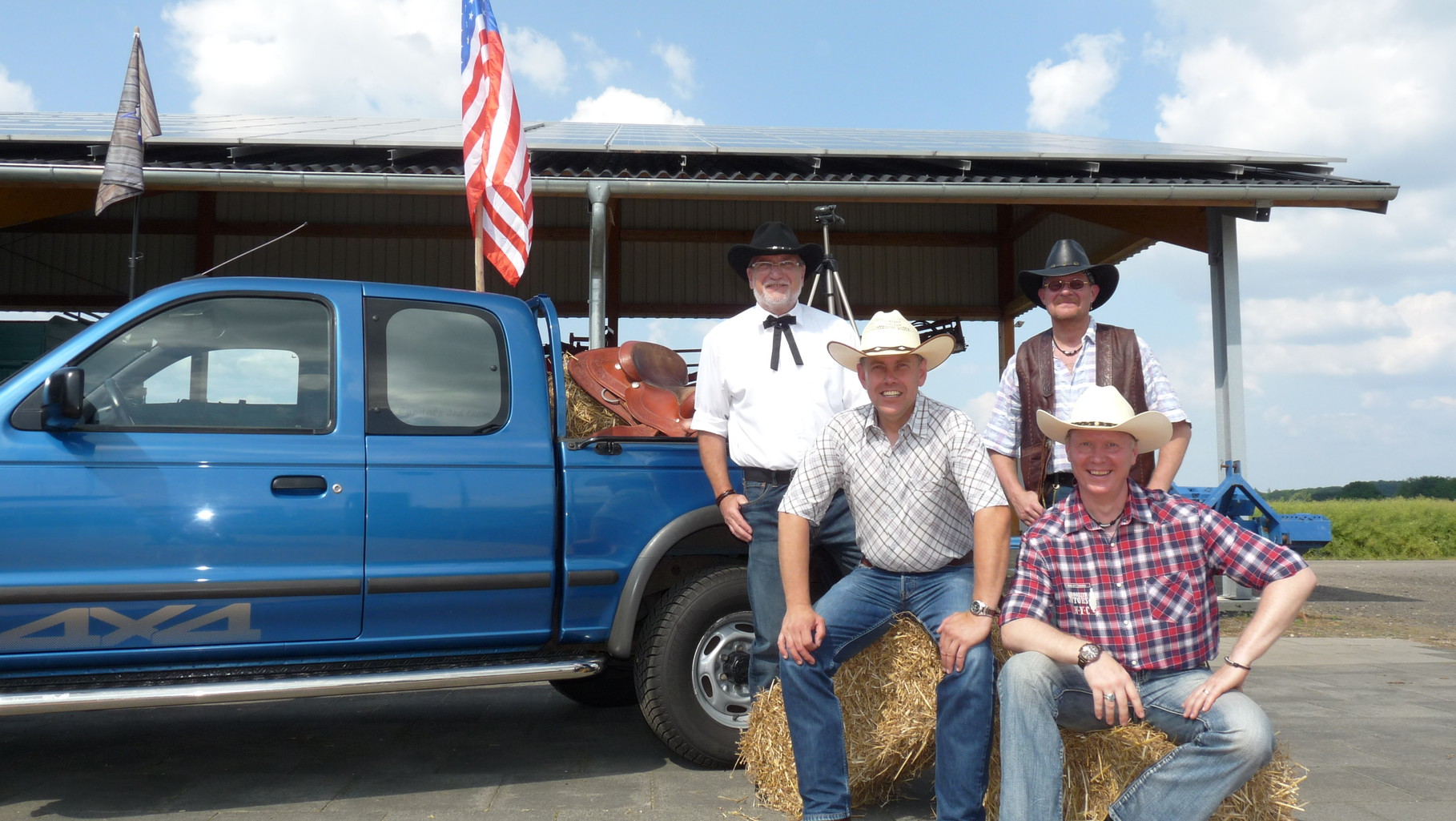 Our four Lone-Star-Renegade Cowboys Jürgen, Peter, Stan und Ralph The Duke