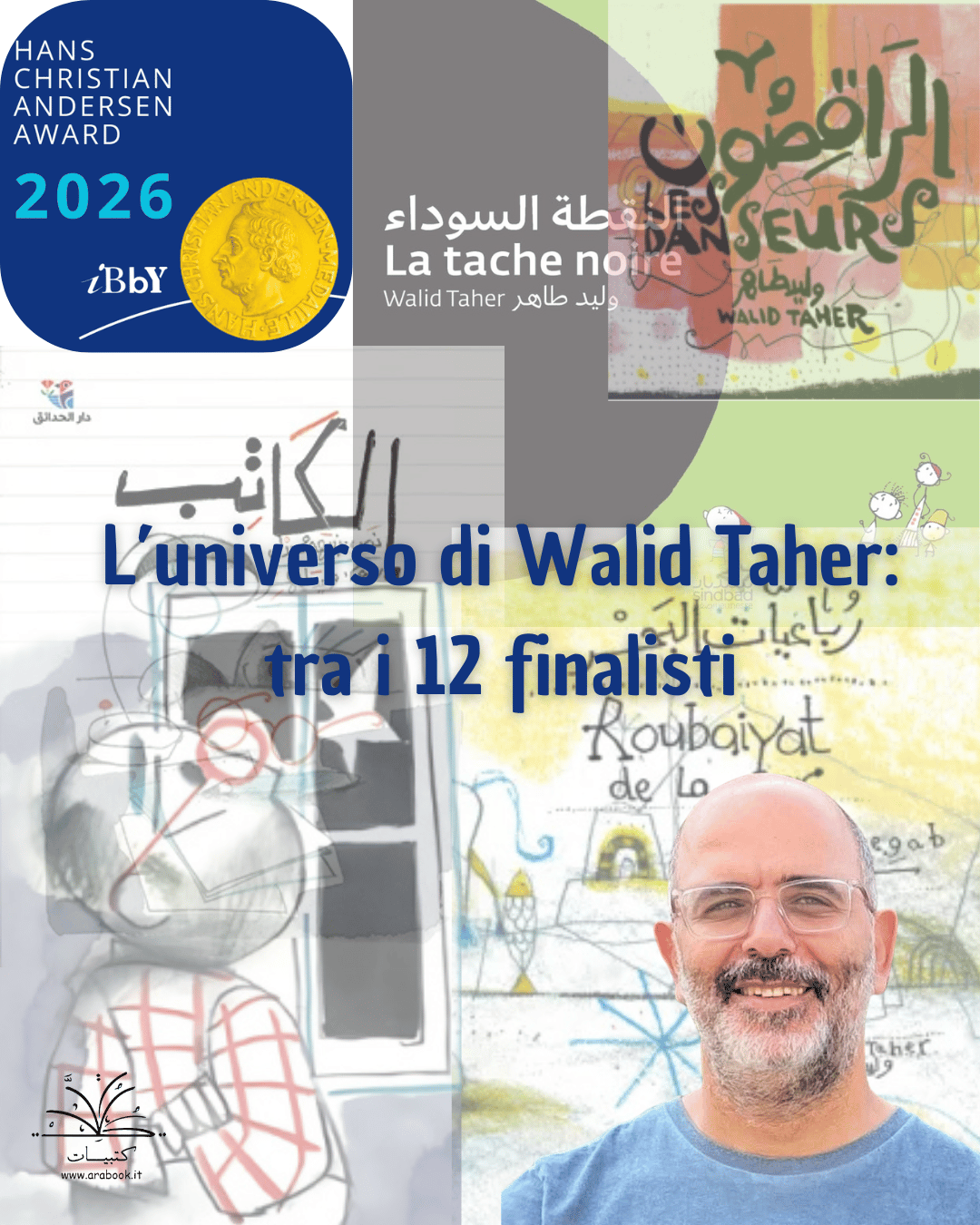 Walid Taher tra i finalisti dell'Hans Christian Andersen Award 2026