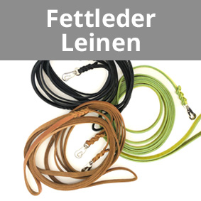 Fettlederleinen, Lederleinen, Hundeleinen aus Fettlederriemen, Hundeleinen