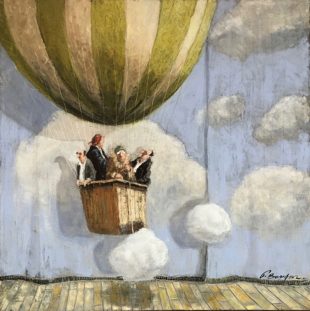 Artiste peintre, peinture, Huile sur toile, Thomas Bossard