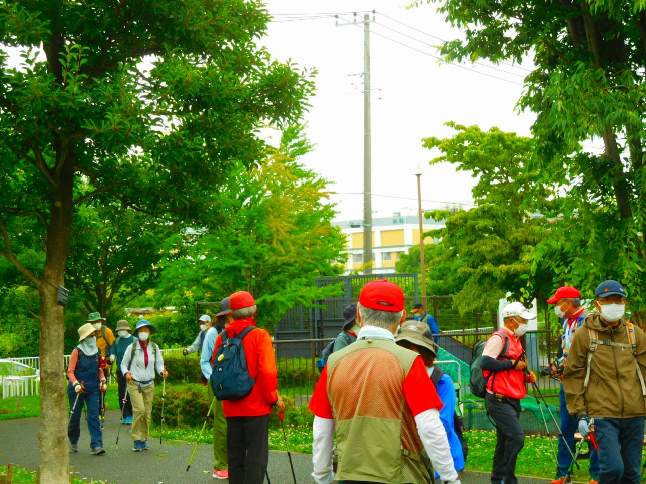 谷本公園到着