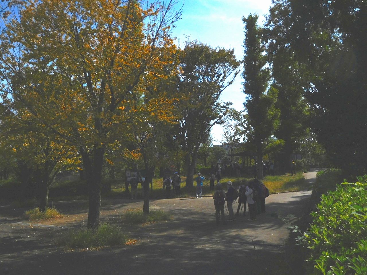 赤田西公園で休憩