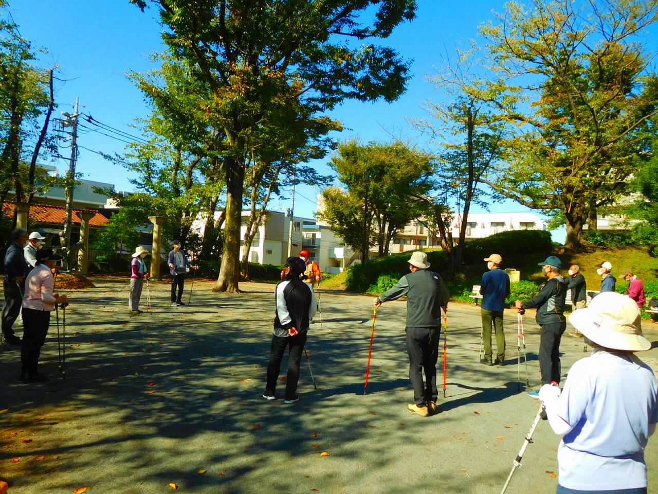 市ヶ尾第三公園でオリエンテーション