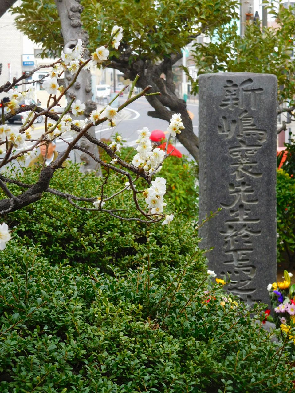 新島襄終焉の地　碑