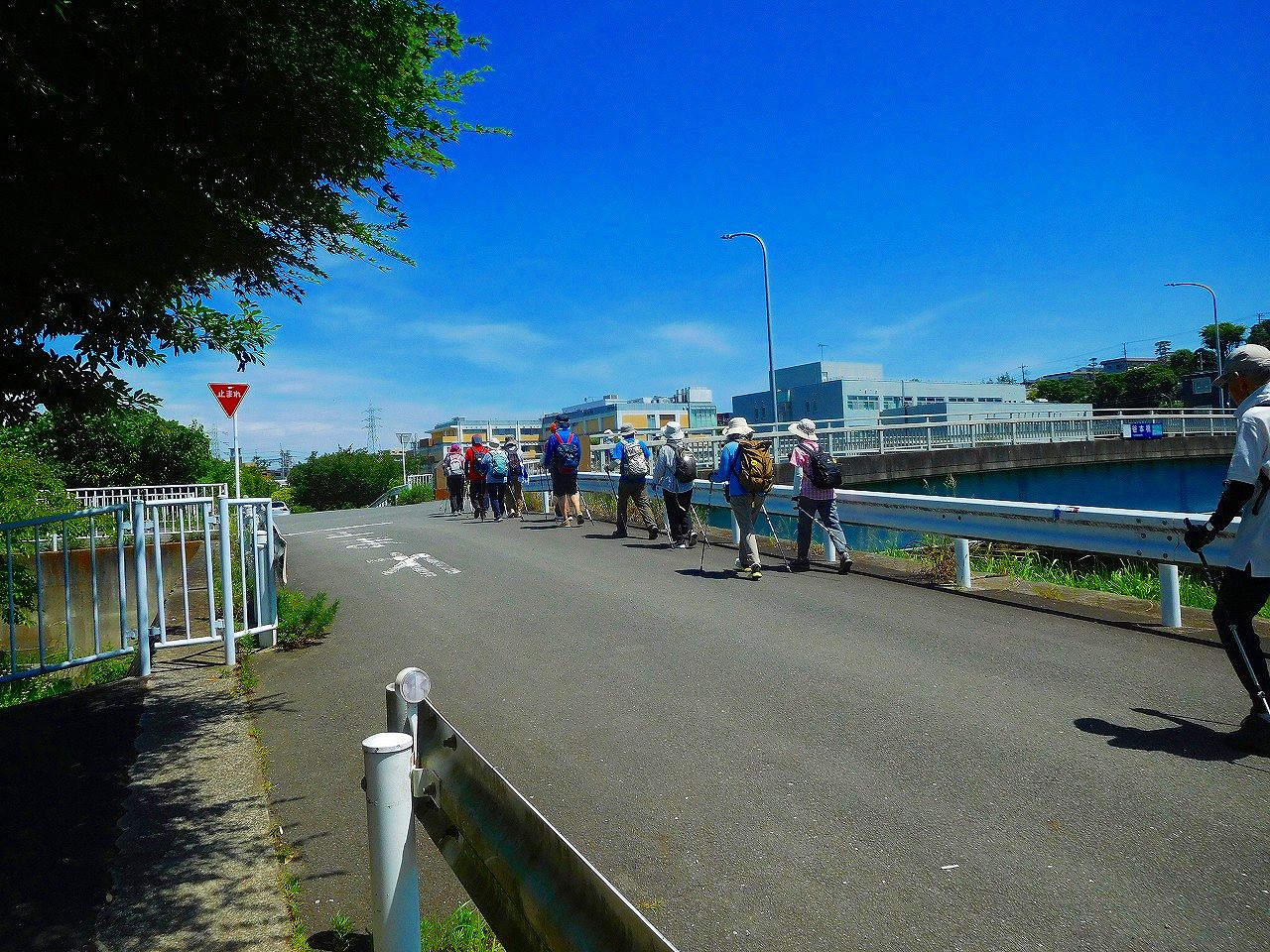 鶴見川沿いを進みます