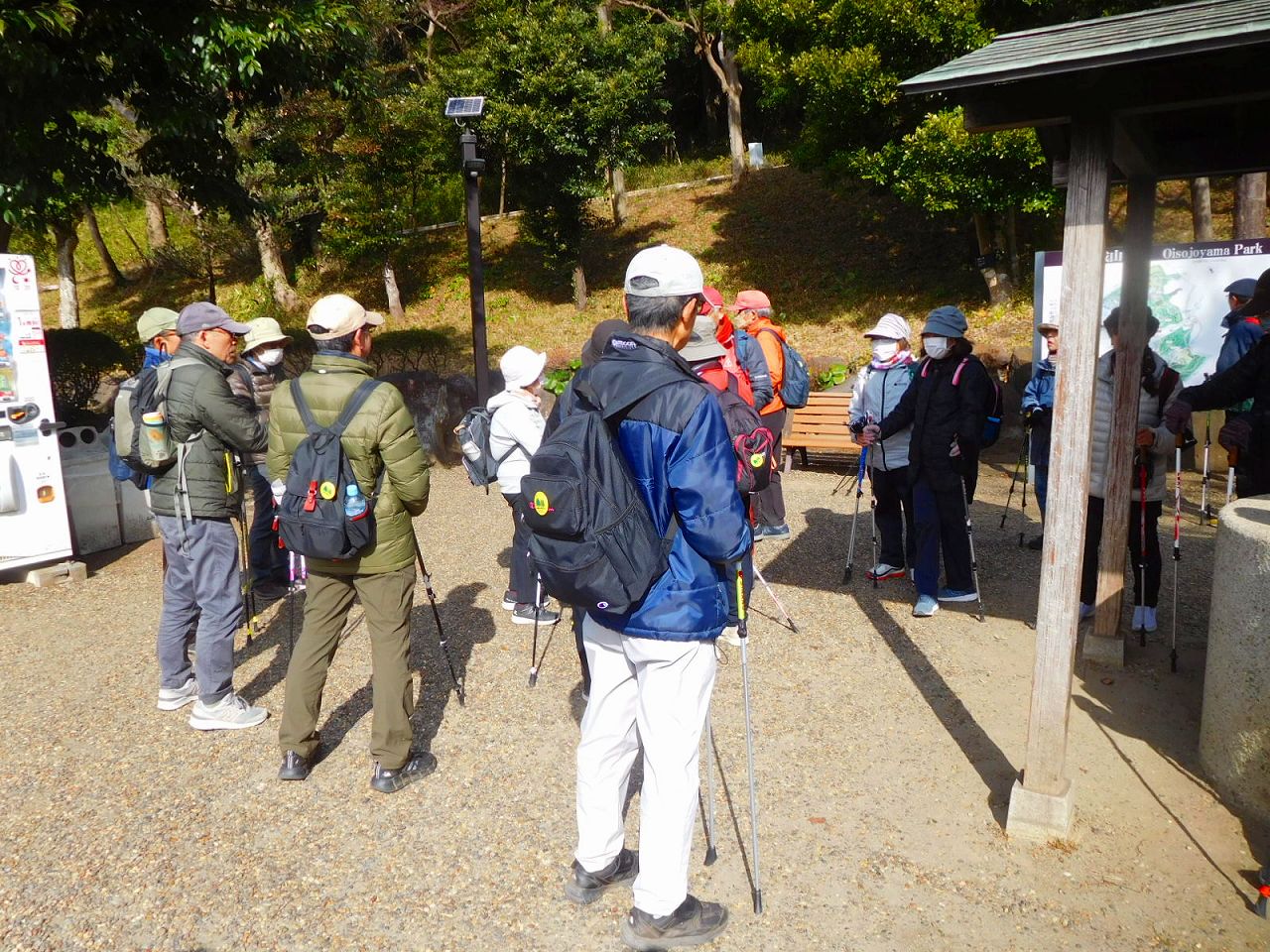 同上　昼食場所・集合時間の確認