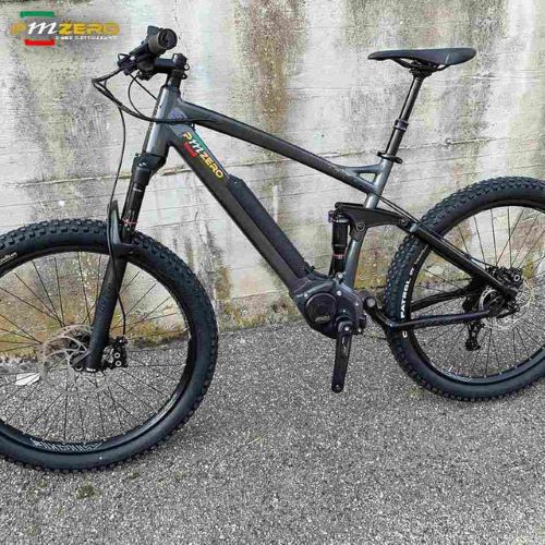 Ebike Pmzero modello Mountain bike full suspended con motore Polini Ep3