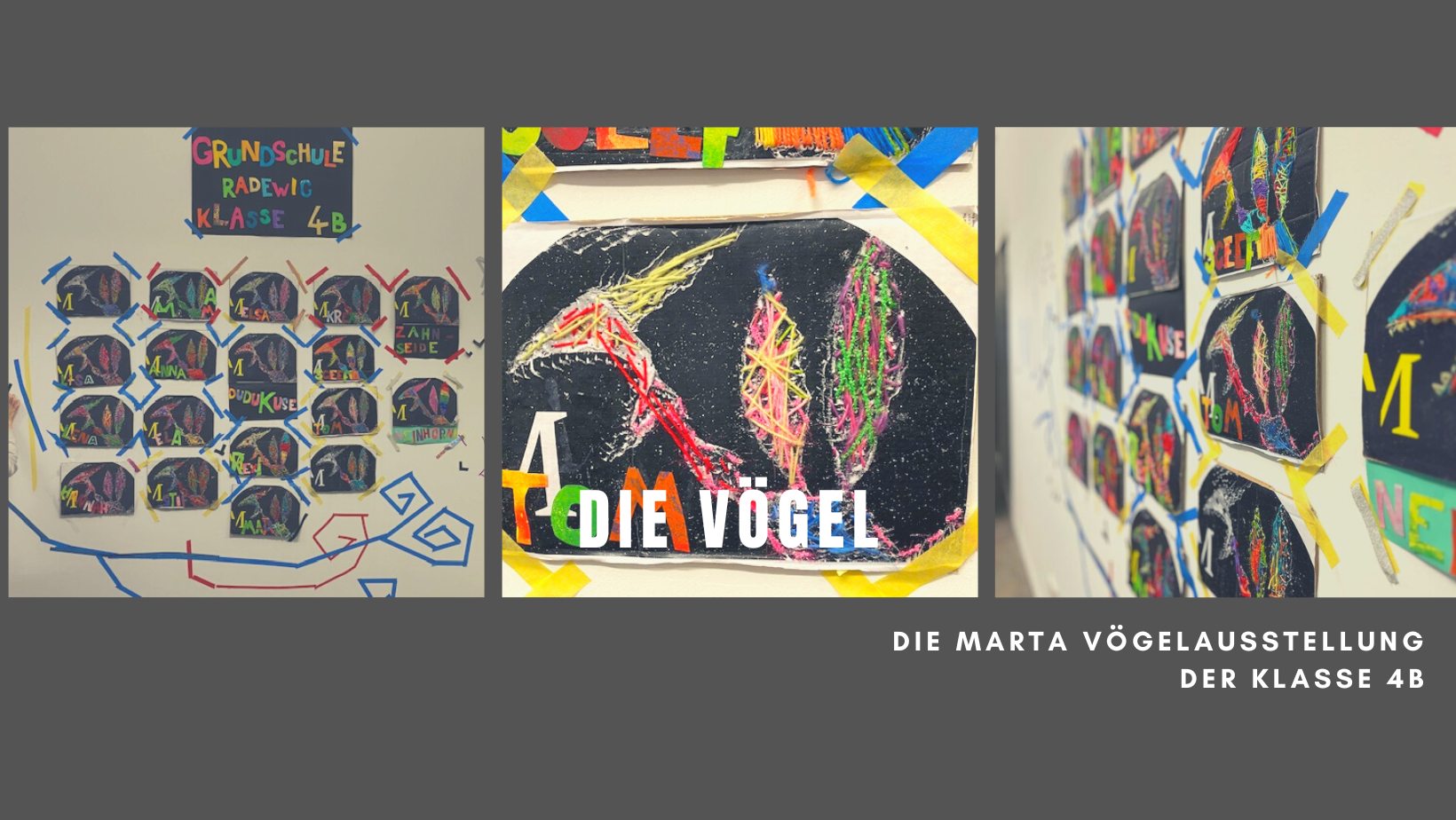 Die Vögel - eine Ausstellung der Klasse 4b