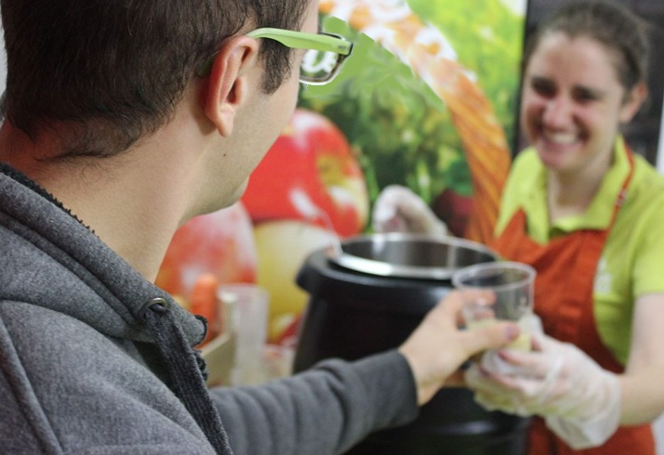 bar à soupe au bureau pour partager un moment convivial entre collègues
