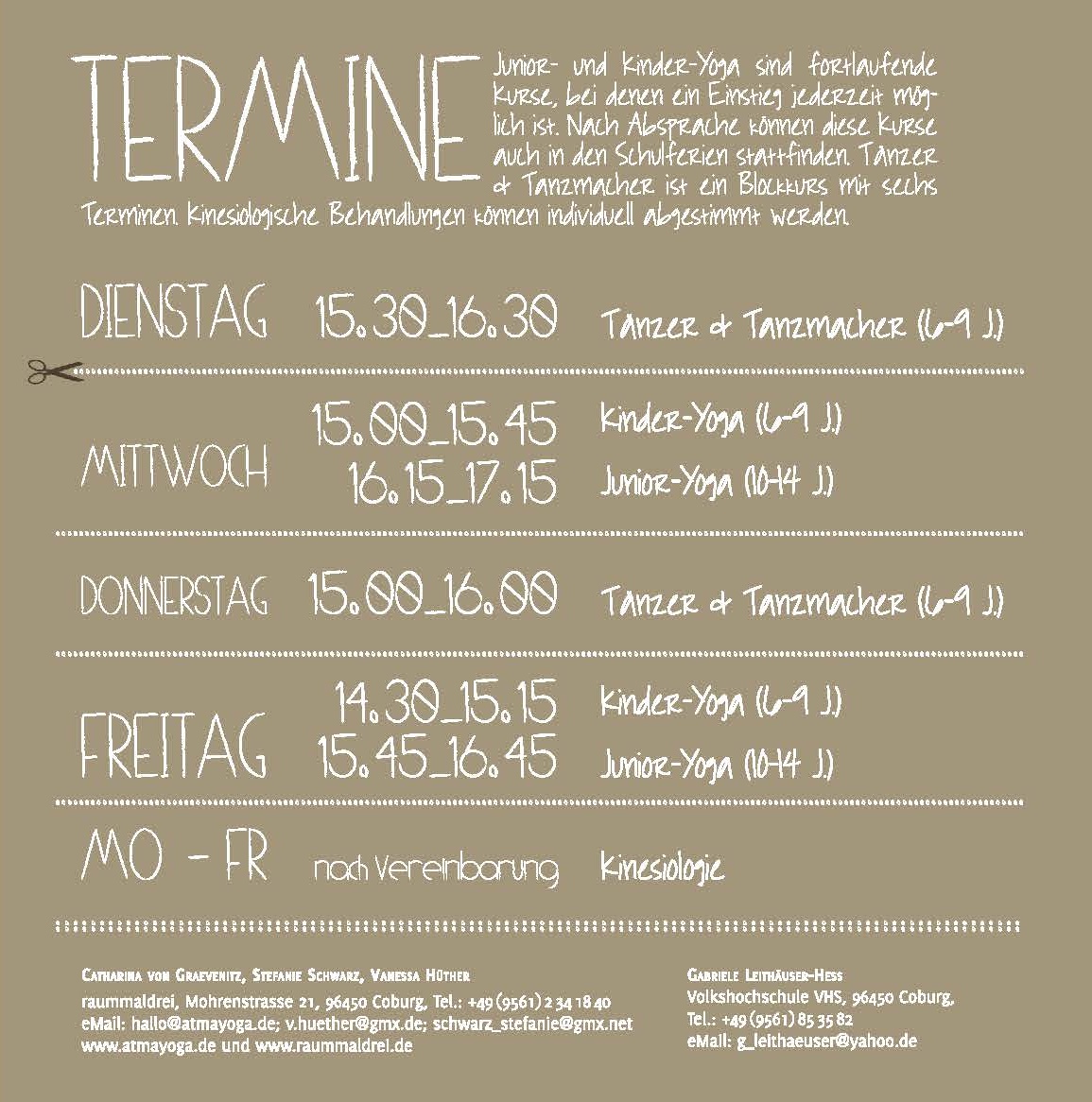 Flyer Raummaldrei (Text)