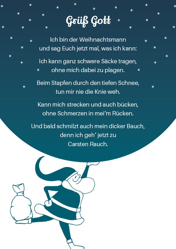 Physio Corpore Weihnachtskarte (Text)