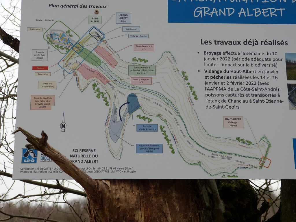 Panneau informatif pour le public