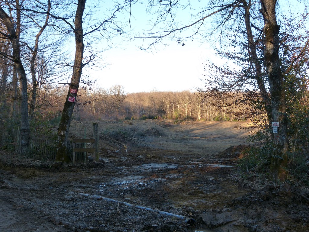 Vue de l'entrée du site