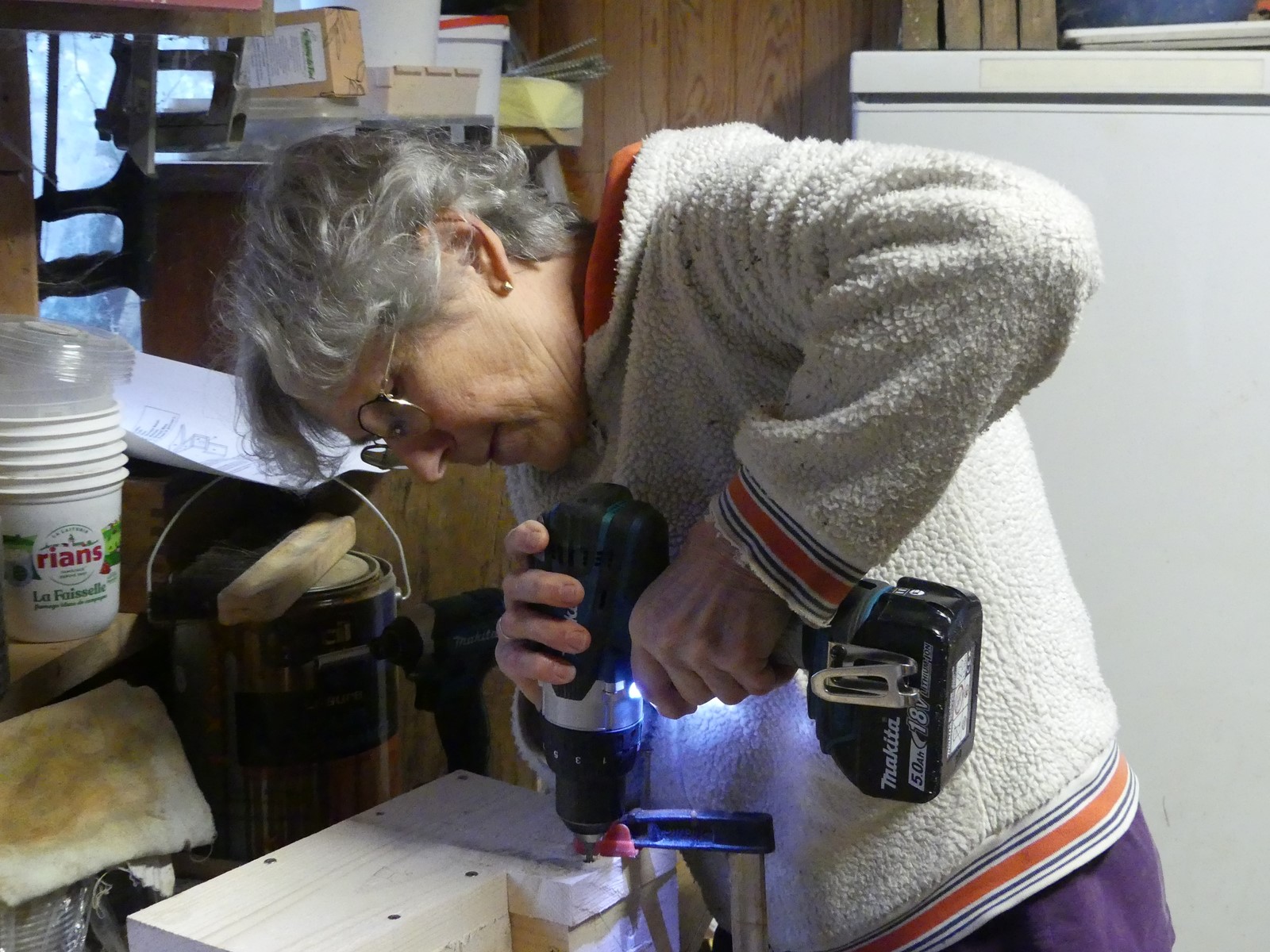 Martine en plein vissage !