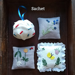 刺繡作家さんのチャーミングなサシェ