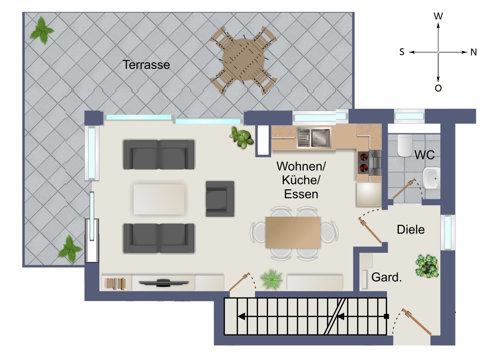Wohnungen rechts - Leben im Gilcherhof