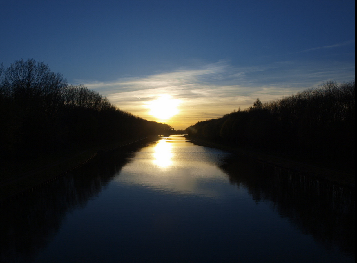 Blick von Brücke 112 km 78,430 in Richtung Brücke 113