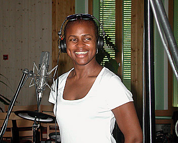 Janet Dawkins bei der CD Aufnahme