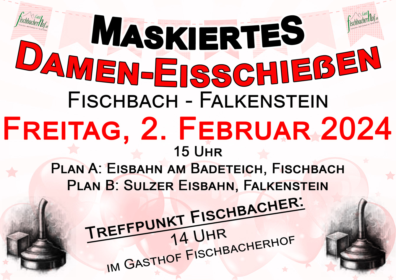 Maskiertes Damen-Eisschießen am 2. Februar