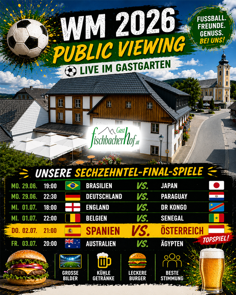 Public Viewing der Fußball-WM- Sechzehntelfinale