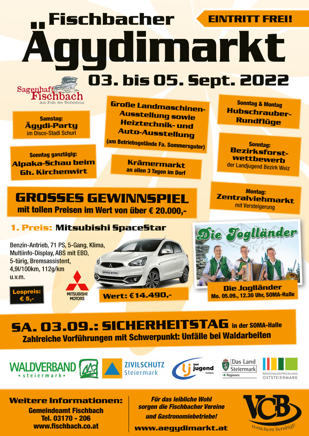 Grillhendl am Sonntag beim  Ägydimarkt 2023 in Fischbach