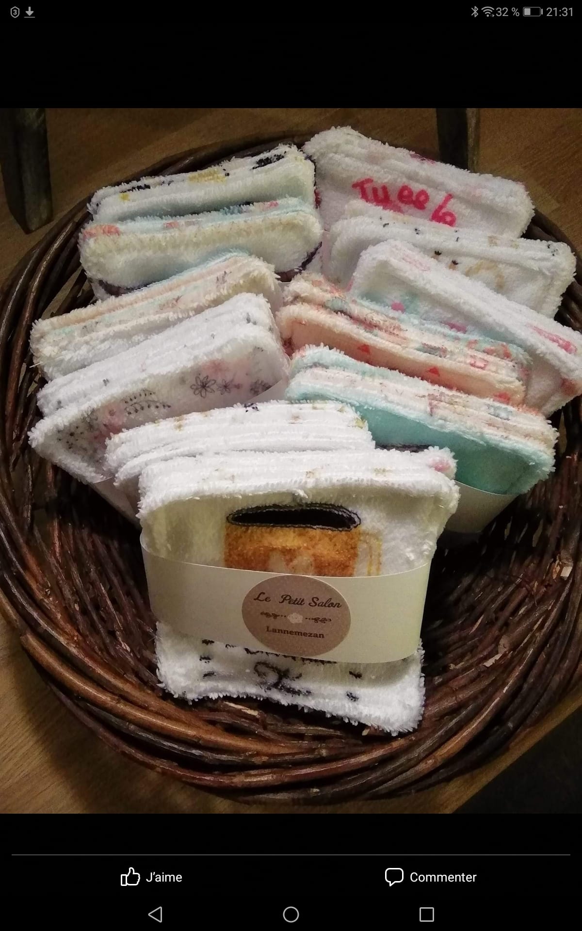 Lingettes lavables démaquillantes
