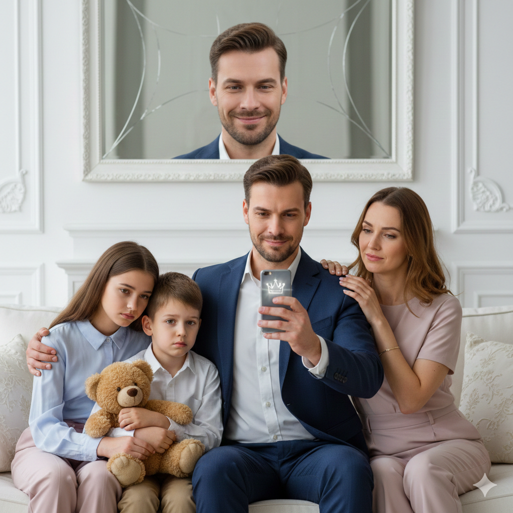 Wie erleben Kinder altersabhängig narzisstische Eltern?