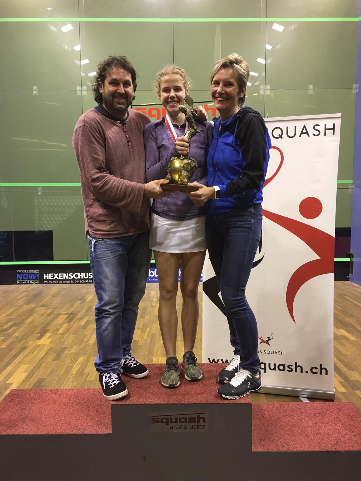 Elite Schweizermeisterin 2019 mit Daniele Bricci und Jacqueline Eggimann