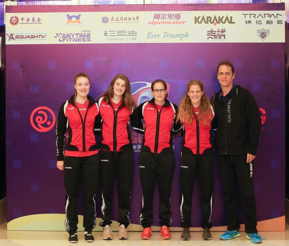 Schweizer Damen Team an der Team Weltmeisterschaft in Dalian, China 2018