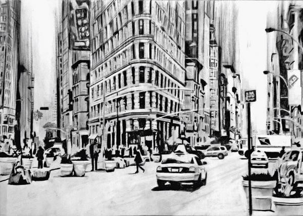 New York Street | 59 x 42 cm | Sold