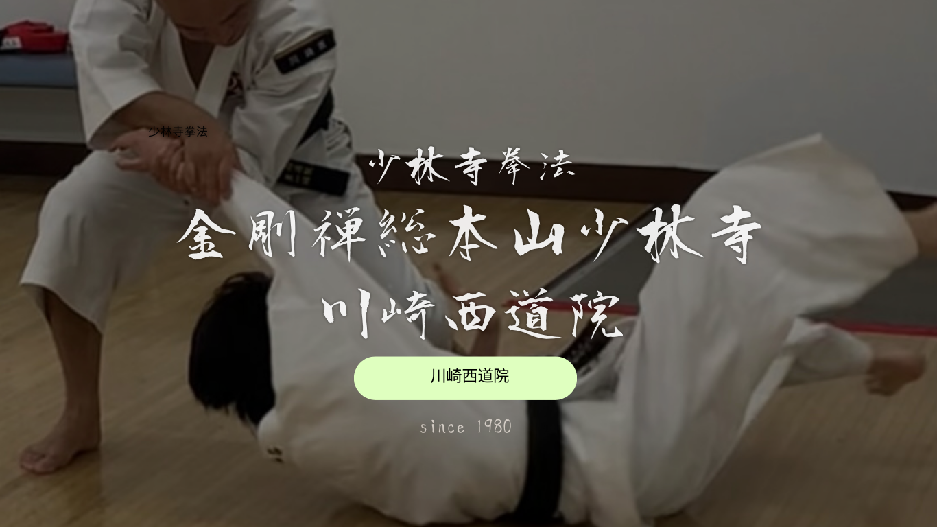 WEBサイト - 金剛禅総本山少林寺川崎西道院