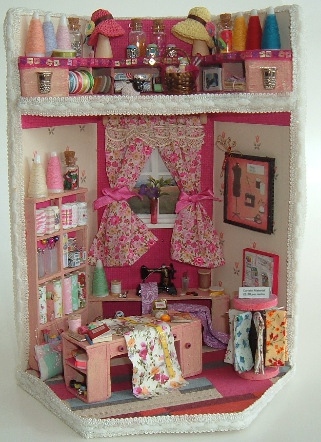 The Pink Sewing Room its a miniature world for the little girl and