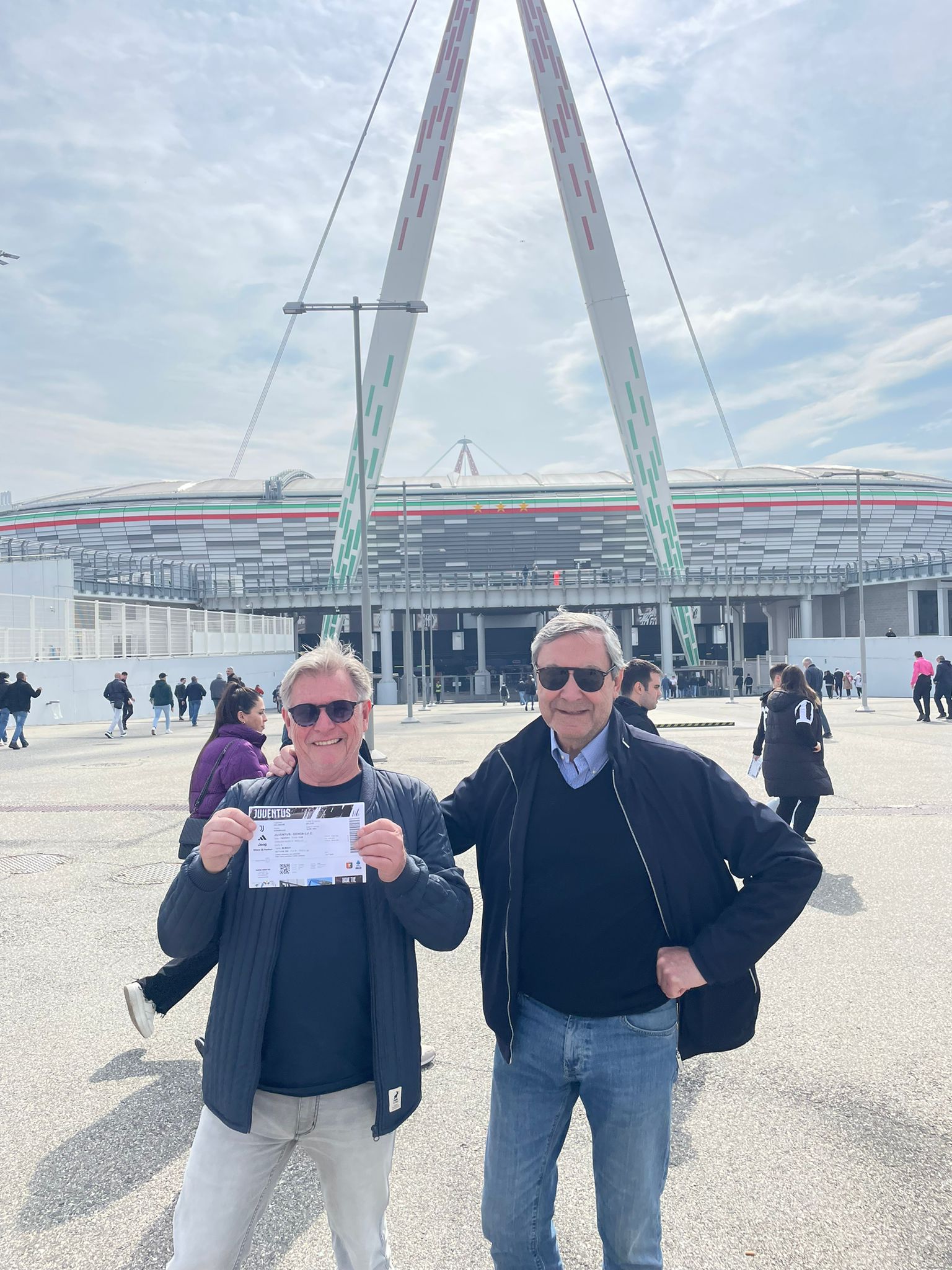 voetbalmatch meepikken Allianz Stadium Turijn