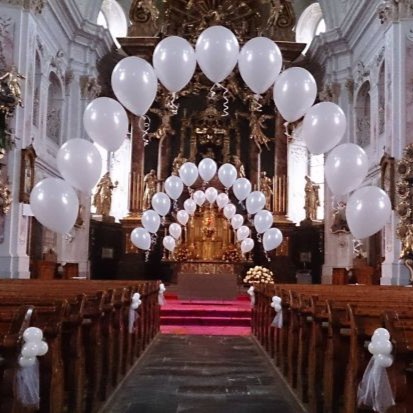 Ballondekoration für Hochzeiten