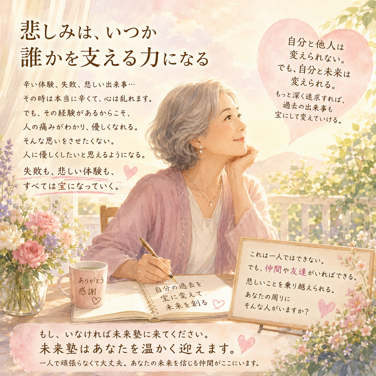 ⬛️悲しみは、いつか誰かを支える力になる
