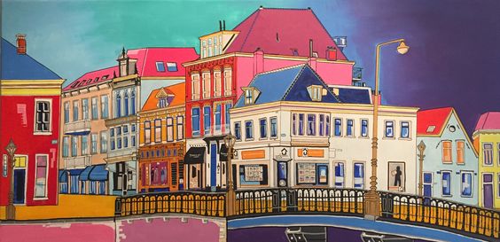 HAARLEM NIEUWE GRACHT - 80x120 - VERKOCHT