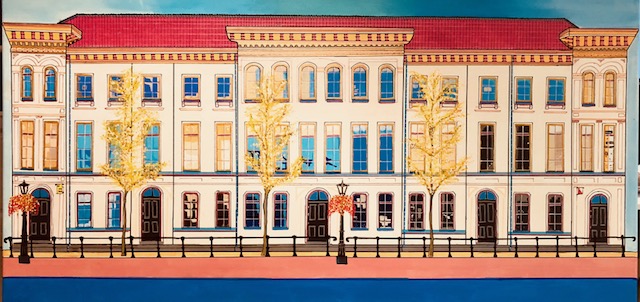 UTRECHT, STAFFHORST SIF UTRECHT 60x120 VERKOCHT. ALS GICLEE  (= GECERT. REPRODUCTIE OP LINNEN) 375 EURO